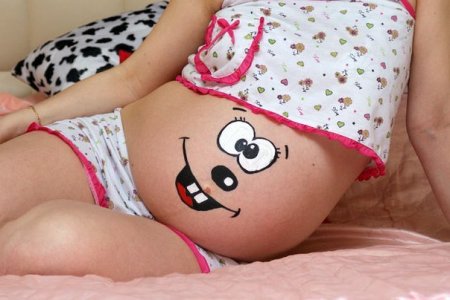 рисунки на животе у беременных фото